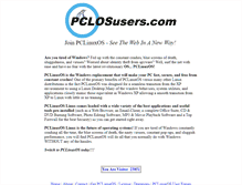 Tablet Screenshot of pclosusers.com
